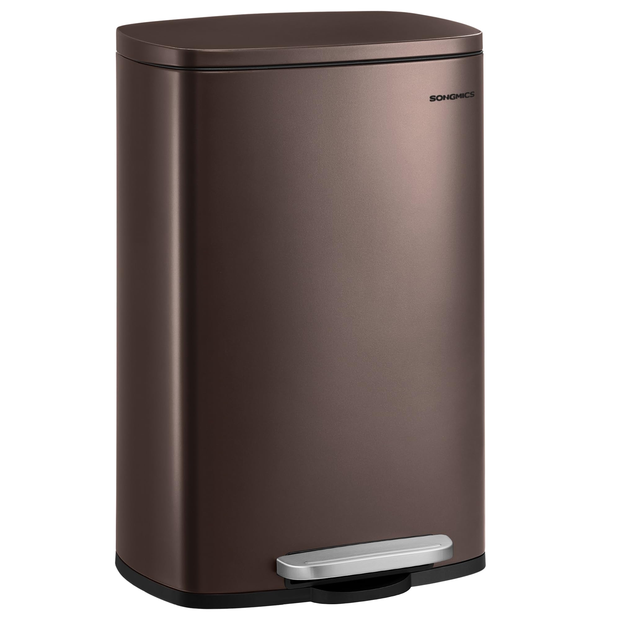 songmics-k-chenabfalleimer-50-l-treteimer-stahl-braun-ltb50br02 image 1