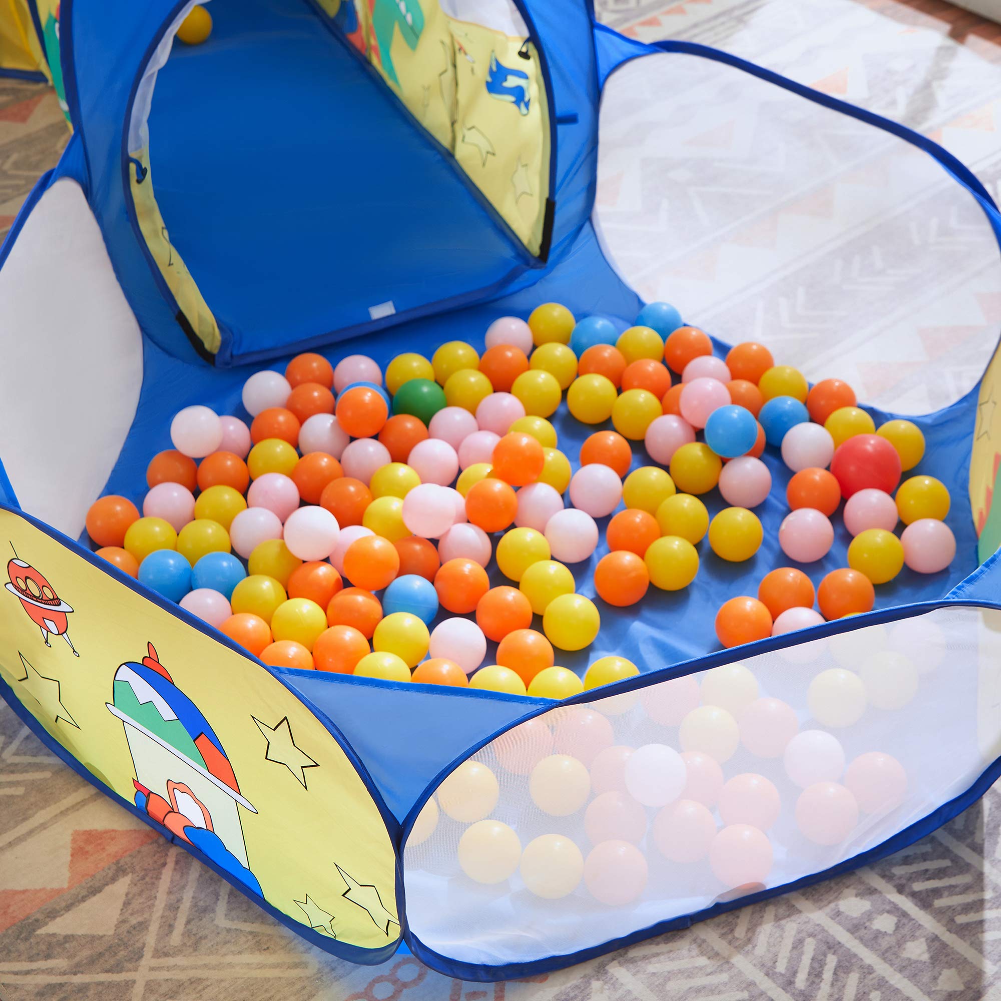 songmics-spielzelt-3-in-1-pop-up-zelt-mit-tunnel-und-b-llebad-inkl-basketballkor image 8