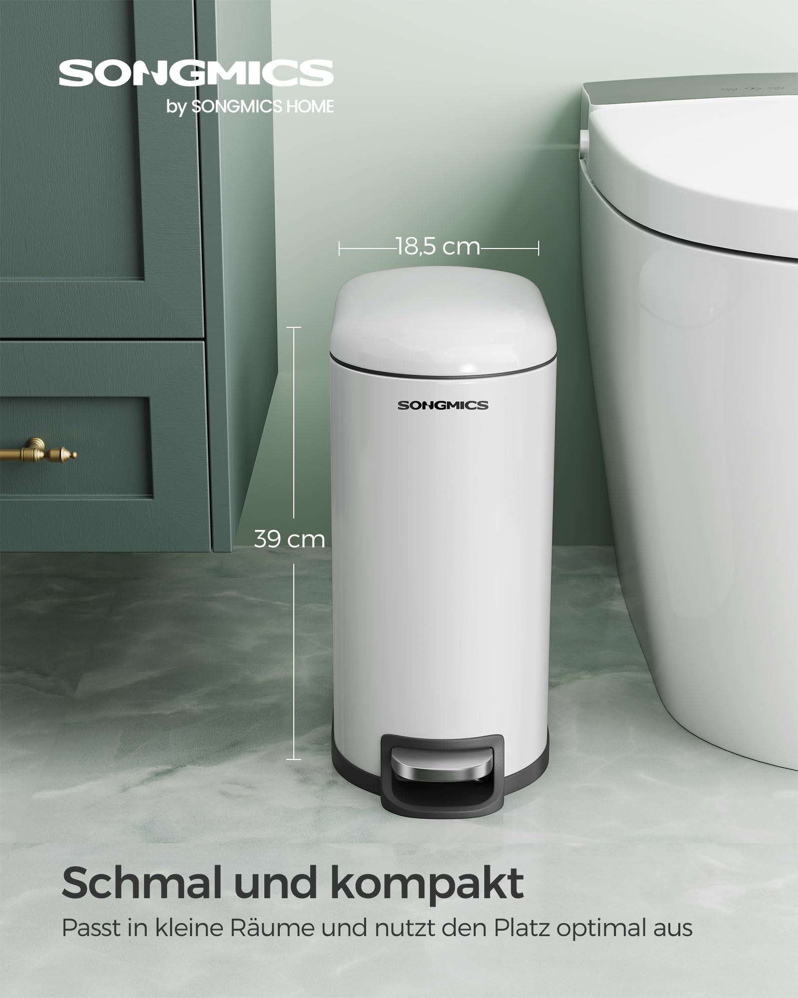 songmics-kosmetikeimer-10-liter-m-lleimer-bad-mit-deckel-softclose image 2