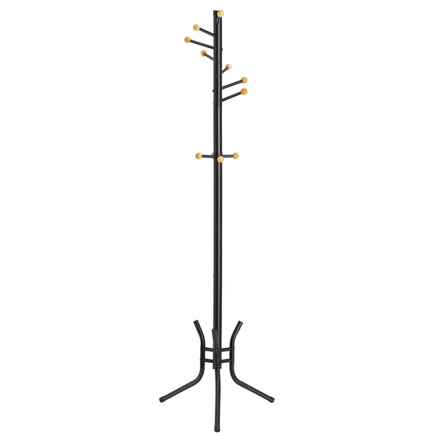 songmics-rcr028b01-garderobenst-nder-stahl-schwarz-173-cm-11-haken image 1