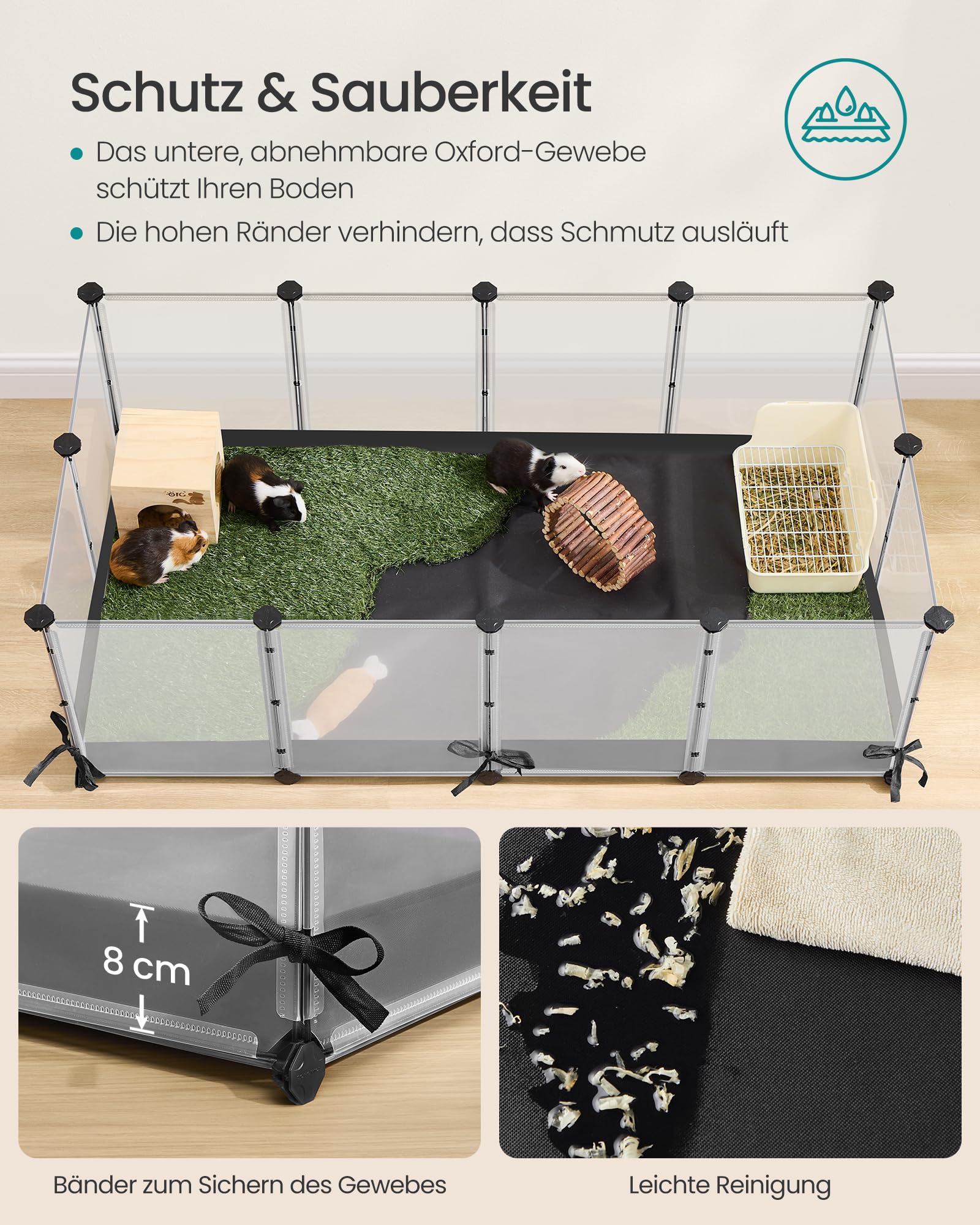 songmics-kleintiergehege-lpc016w01-144-x-74-x-57-cm-wolkenwei-halbtransparent image 3