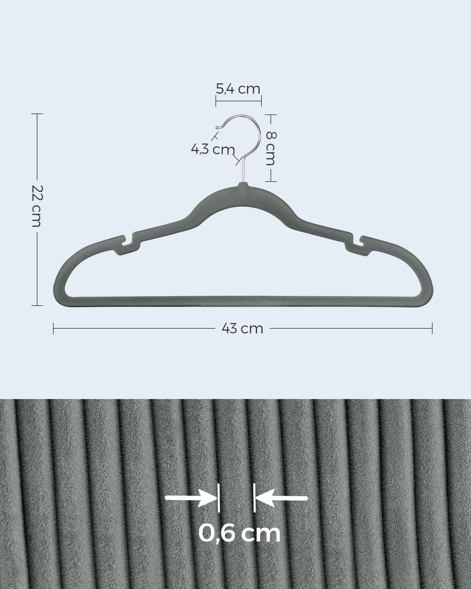 songmics-kleiderb-gel-samt-crf029g05-50er-set-grau-43-cm-0-6-cm-mit-360-haken image 5