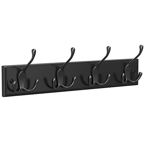 songmics-garderobenleiste-mit-4-dreifach-haken-schwarz-lhr030b01 image 8