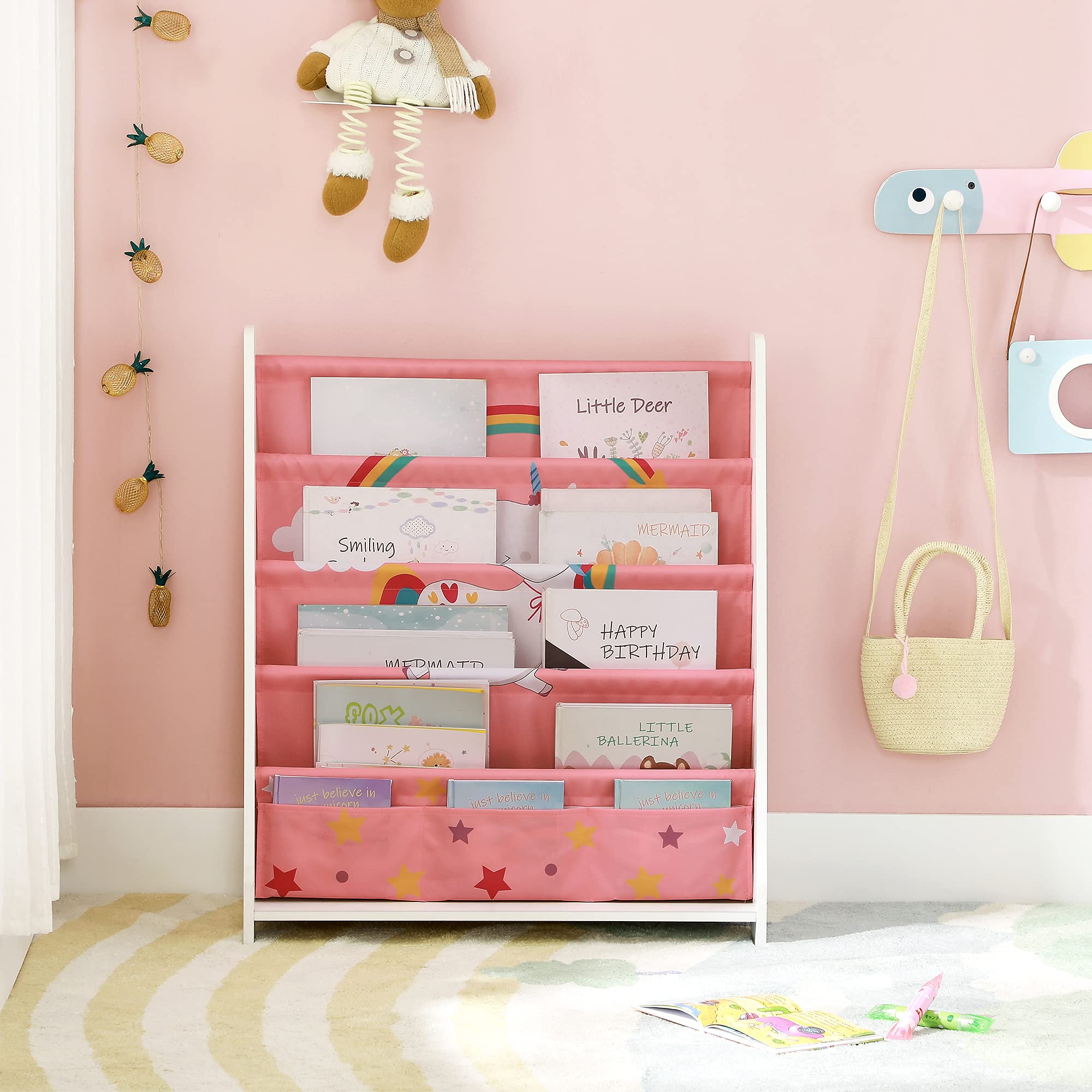 songmics-kinder-b-cherregal-gkr071p01-5-ebenen-62-8-x-28-x-72-cm-wei-rosa image 7