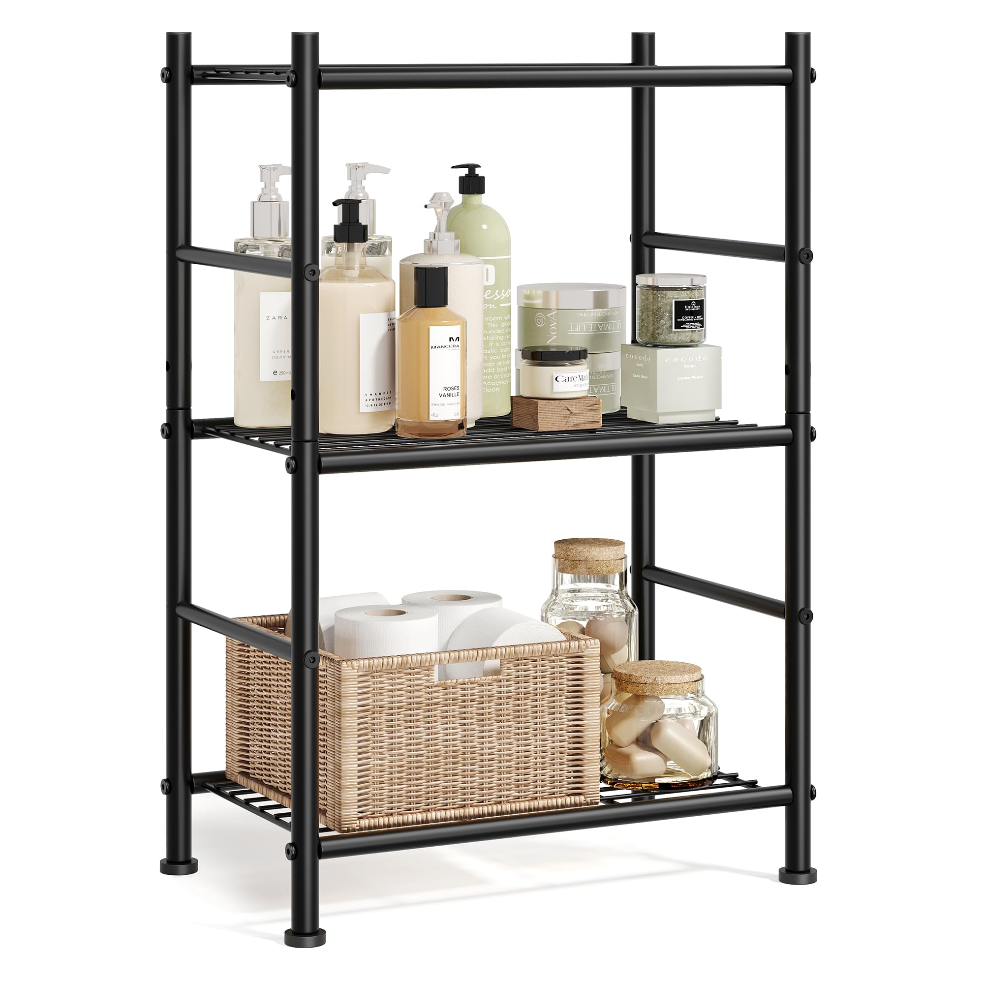 songmics-standregal-metallregal-5-ablagen-40-x-30-x-144-cm-mattschwarz image 8