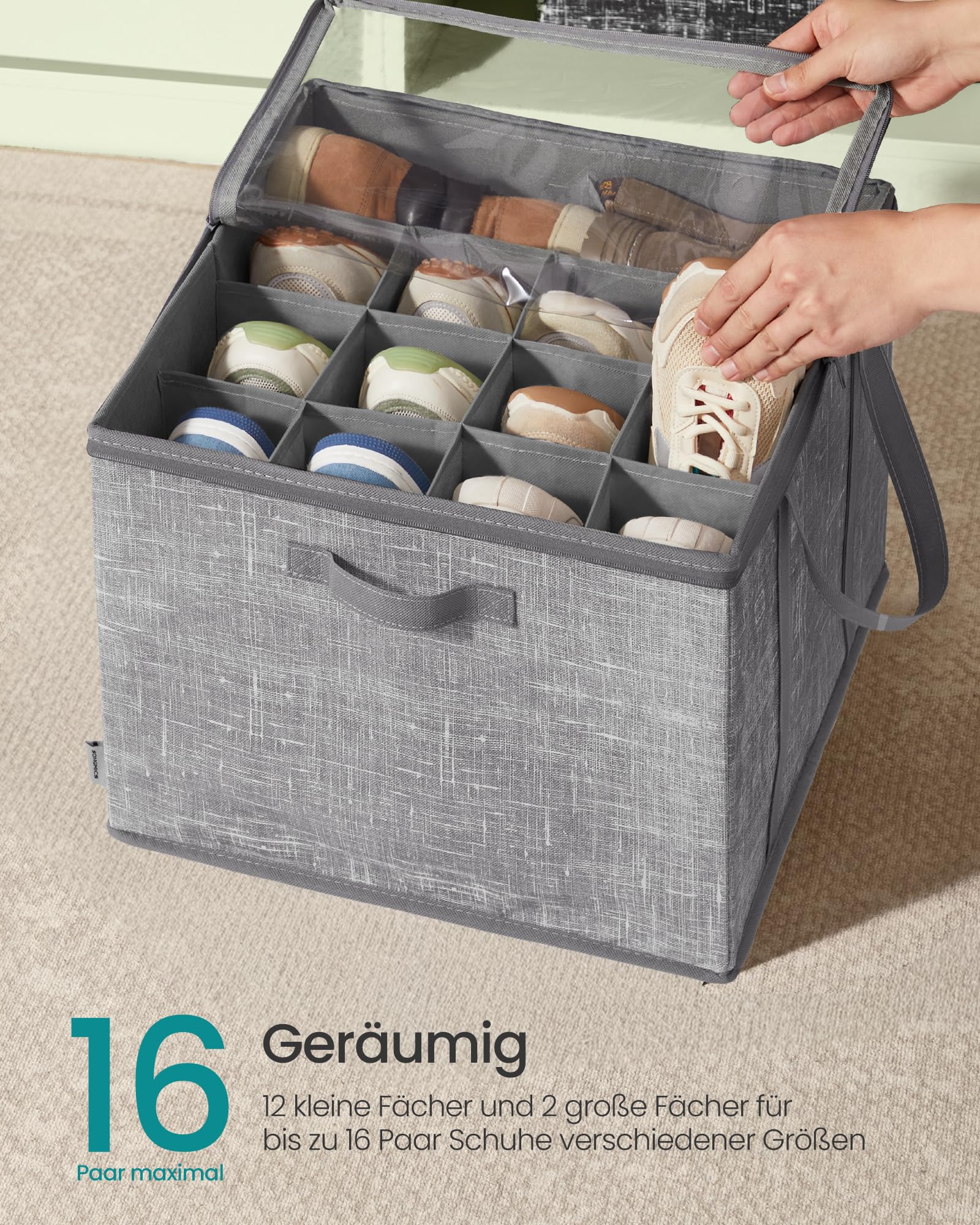 songmics-schuh-organizer-2er-set-f-r-16-paar-schuhe-42-x-42-x-31-7-cm-mit-griffe image 3