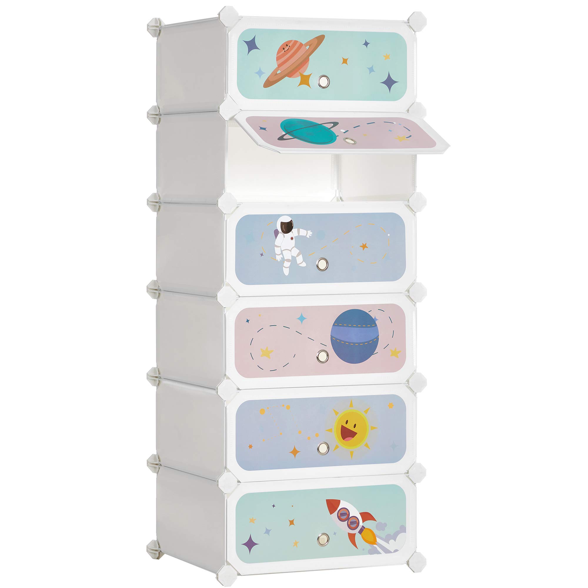 songmics-lpc904w01-kinderschuhregal-6-f-cher-wei-weltraum-motiv image 1
