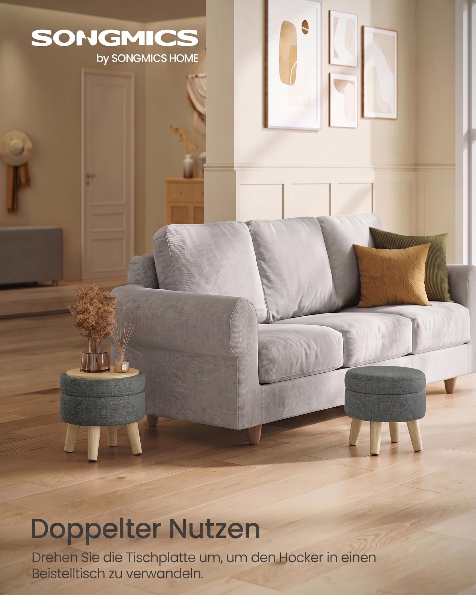 songmics-sitzhocker-mit-stauraum-maceo-rund-31-x-31-x-29-cm-9l-bleigrau image 3