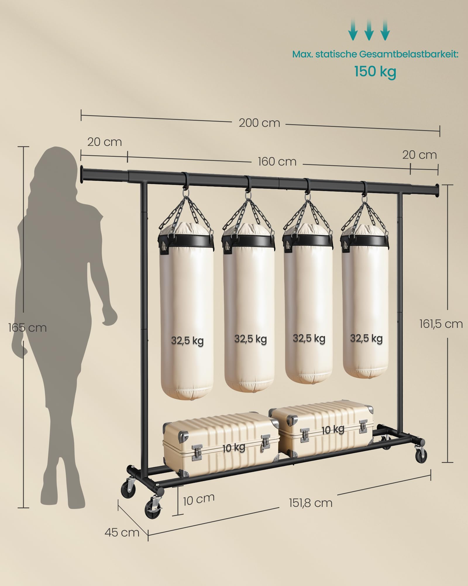 songmics-kleiderst-nder-auf-rollen-hsr175b01-schwerlast-garderobe-150-kg-auszieh image 7