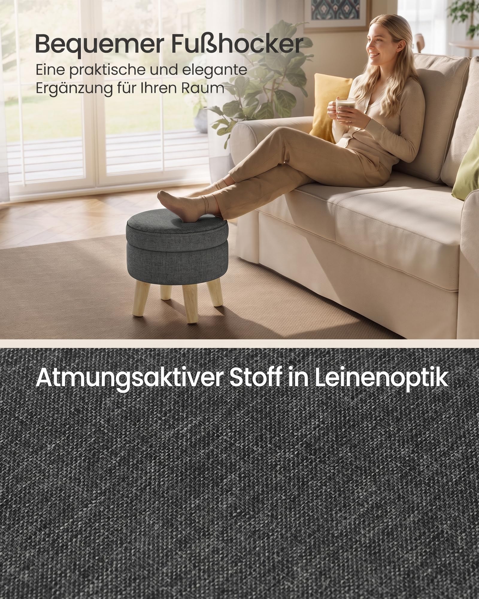 songmics-sitzhocker-mit-stauraum-maceo-rund-31-x-31-x-29-cm-9l-bleigrau image 4