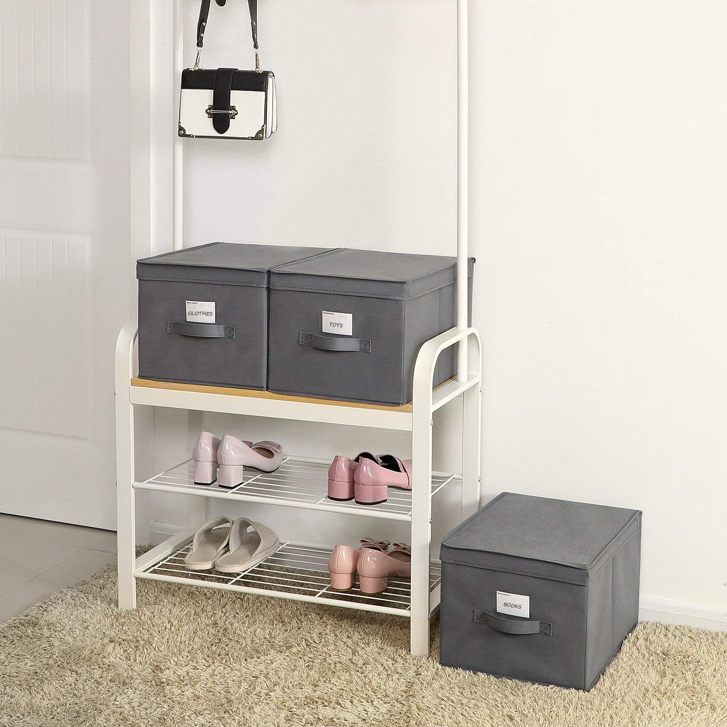songmics-aufbewahrungsbox-rfb03g-3er-set-faltbox-mit-deckel-40-x-30-x-25-cm-grau image 2