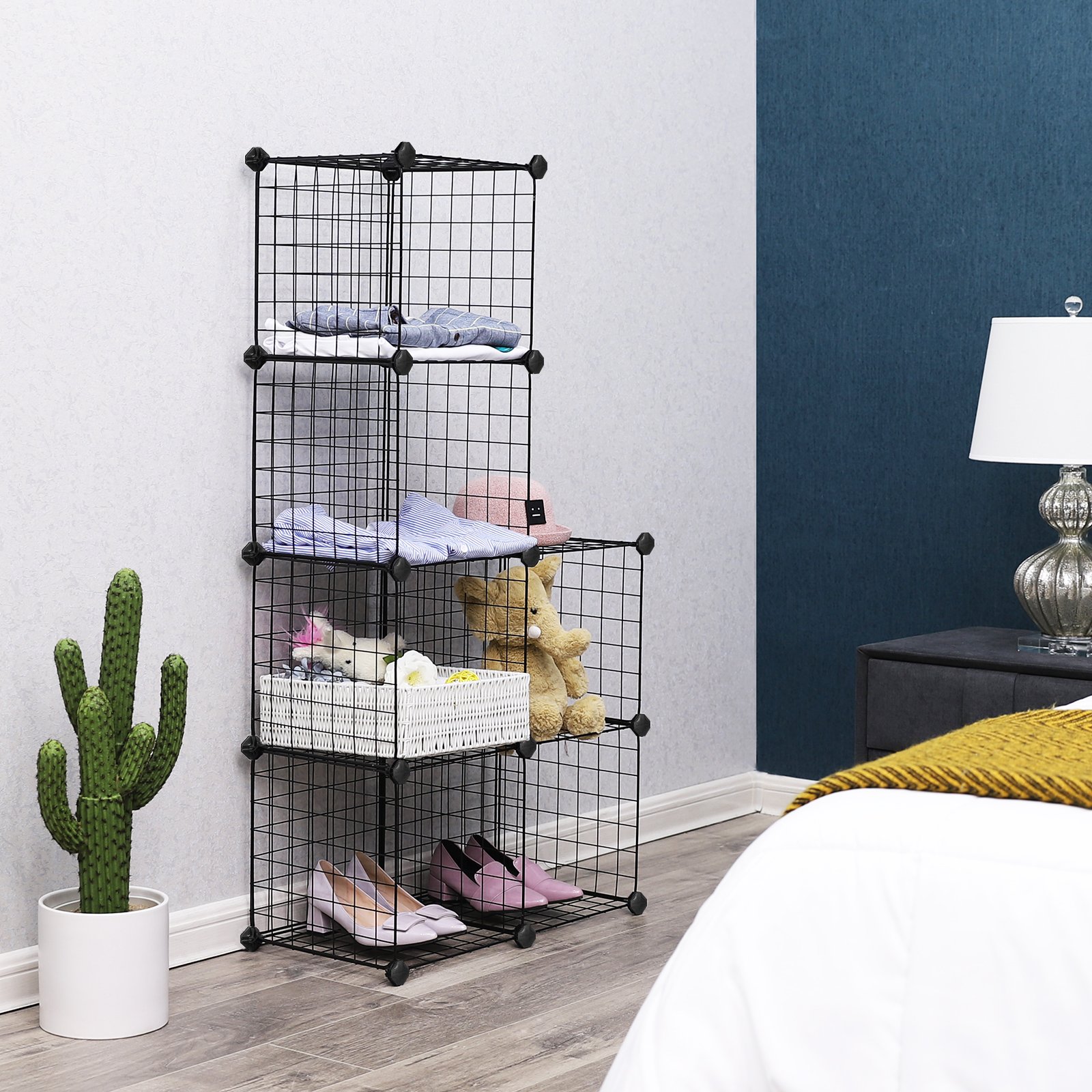 songmics-netzregal-lpi111h-mit-6-w-rfeln-63-x-31-x-93-cm-schwarz image 4
