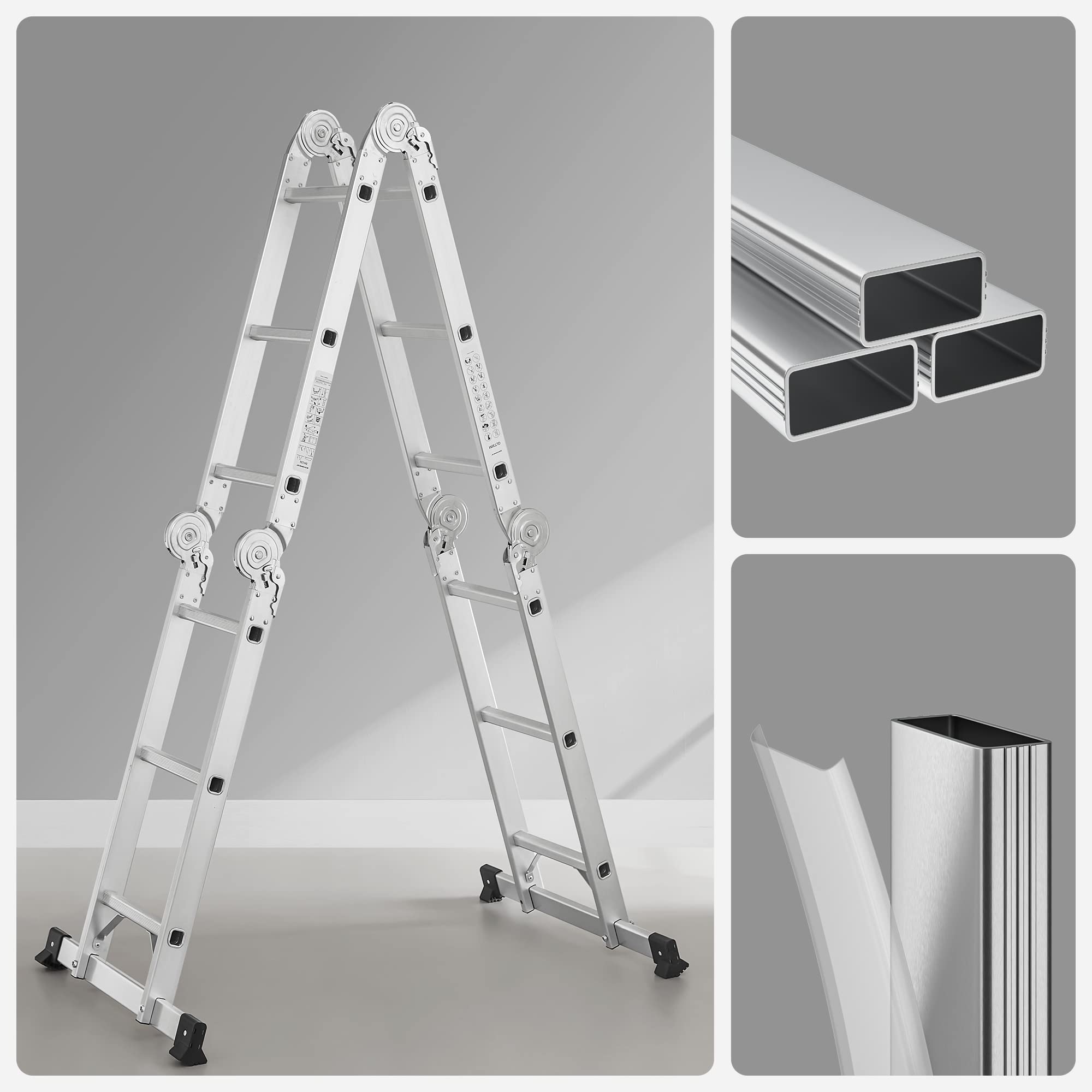 songmics-mehrzweckleiter-glt36m-aluleiter-4x3-stufen-12-stufen-silber image 6