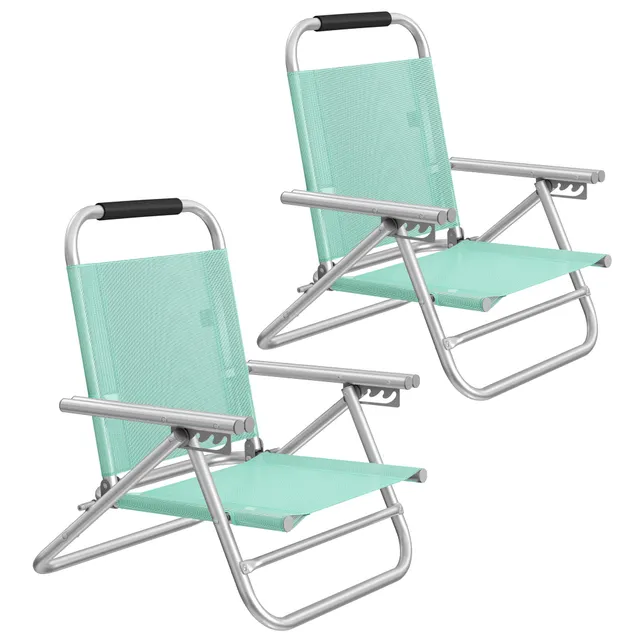 songmics-strandstuhl-tragbarer-klappstuhl-4-stufig-verstellbar-mit-armlehnen-4 image 1