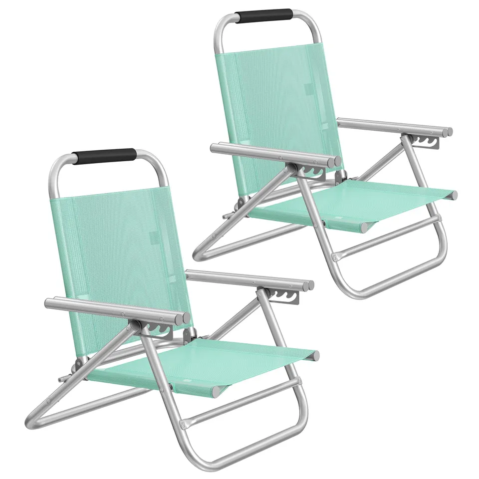 songmics-strandstuhl-tragbarer-klappstuhl-4-stufig-verstellbar-mit-armlehnen-4 image 1