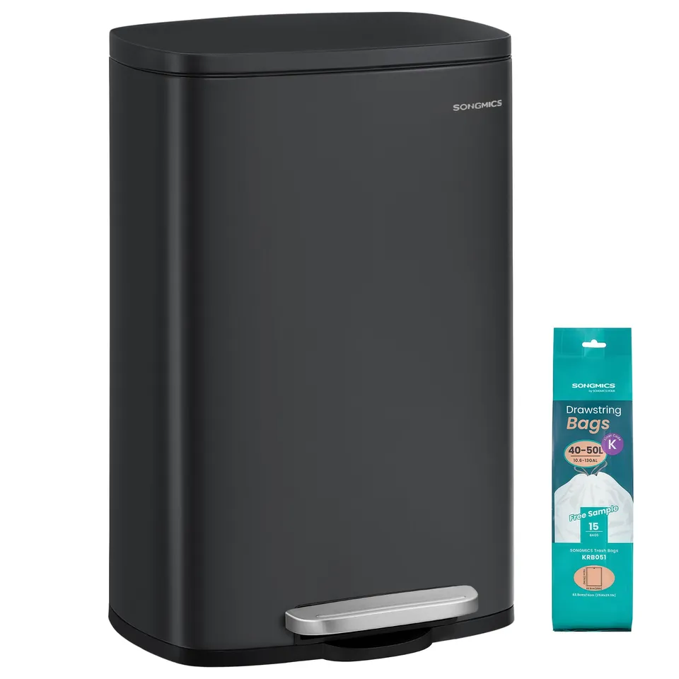 songmics-m-lleimer-k-che-treteimer-stahl-50-liter-schwarz-ltb050b02 image 1