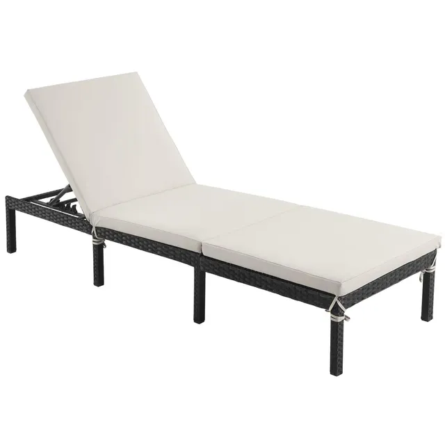 songmics-sonnenliege-gartenliege-polyrattan-beige-gcb27brv2 image 1
