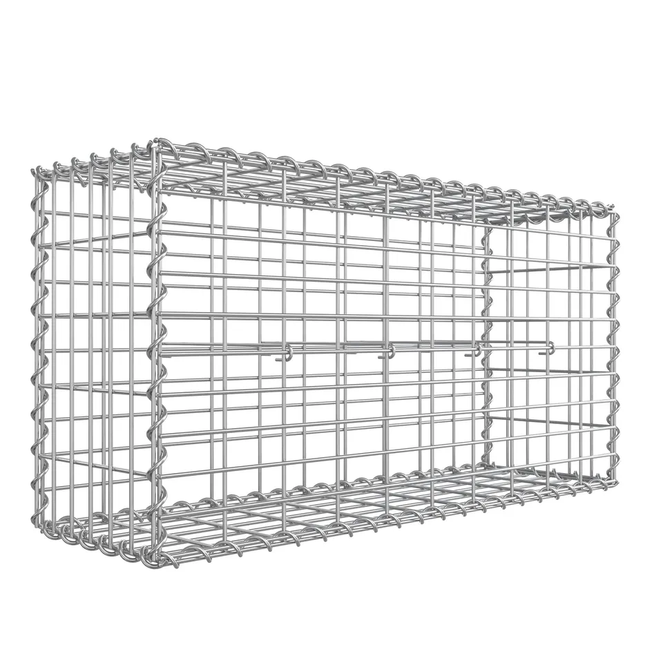 songmics-gabionenkorb-ggb153-100x50x30-cm-steinkorb-verzinkt-4-mm-silber image 1