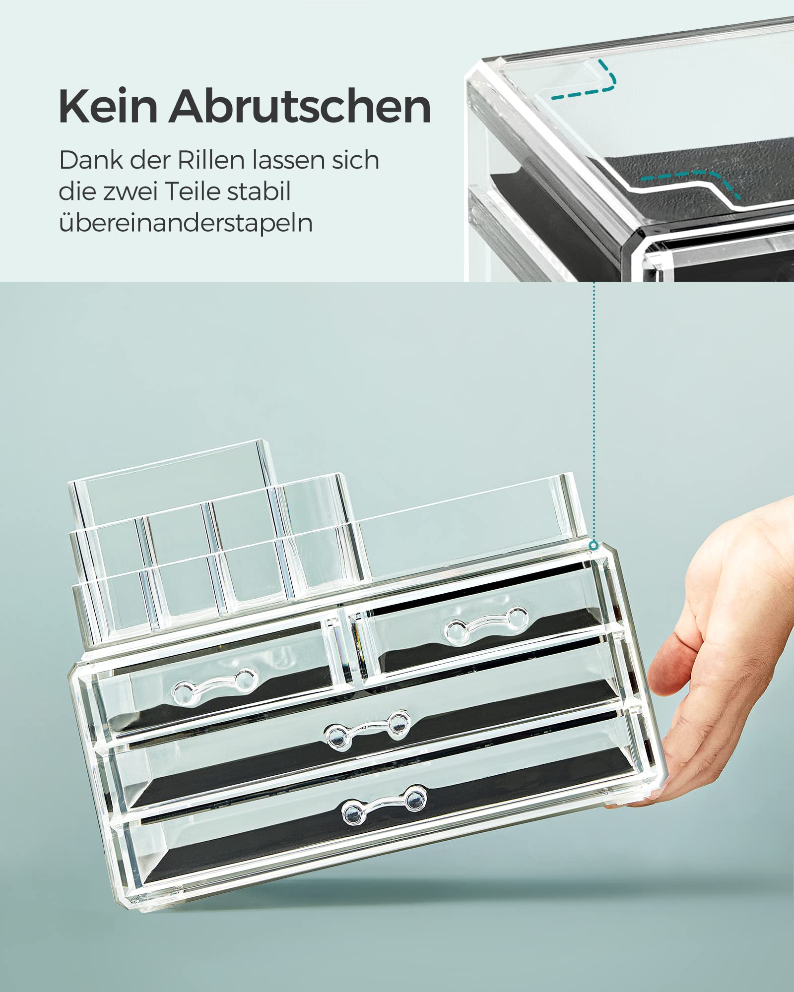 songmics-make-up-organizer-jka001tp-transparent-mit-4-schubladen image 7