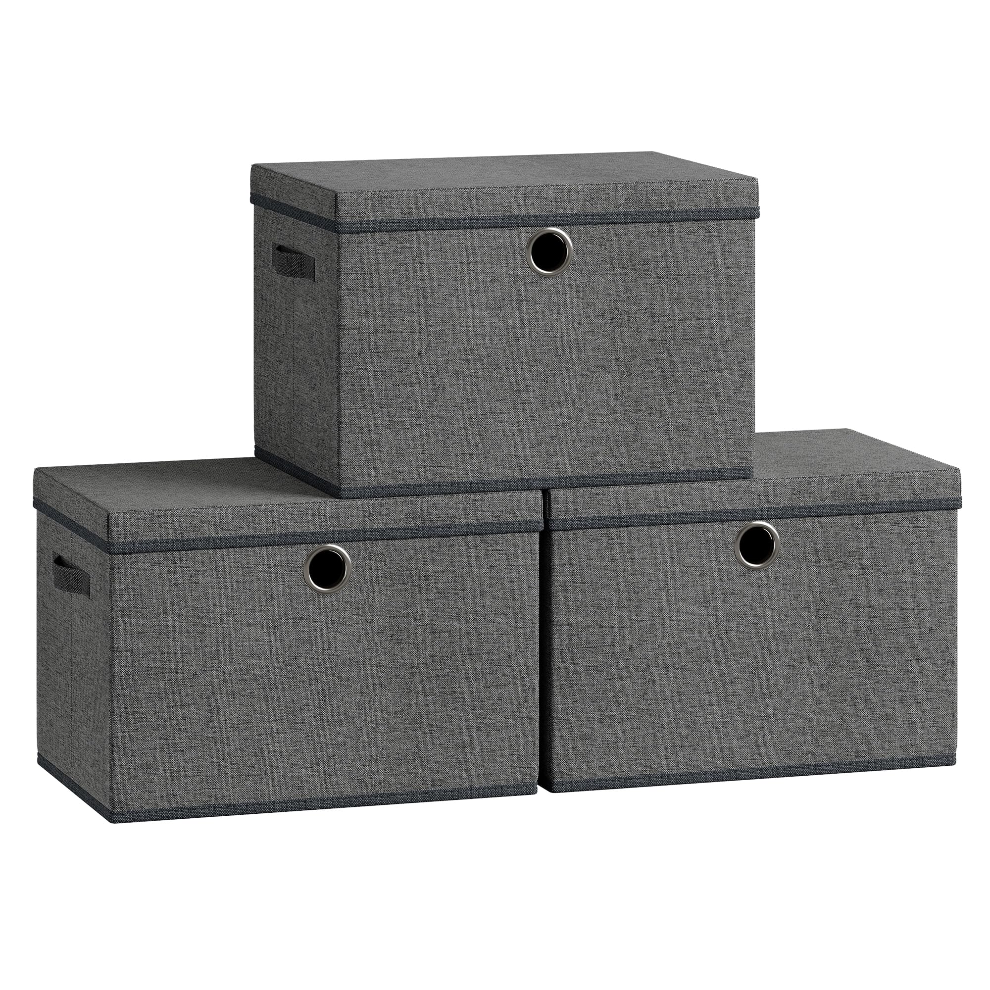 songmics-aufbewahrungsboxen-3er-set-43x30x30-cm-mit-deckel-und-griffen image 1