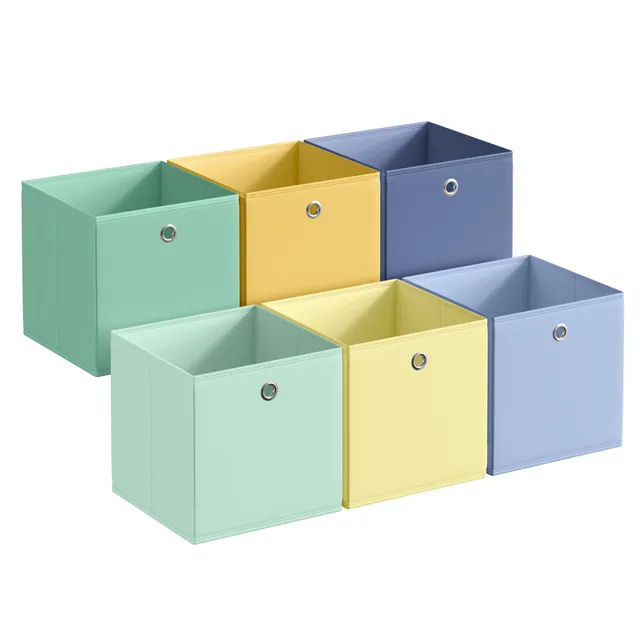 songmics-aufbewahrungsbox-6er-set-30x30x30-cm-bunt-f-r-w-rfelregal image 1