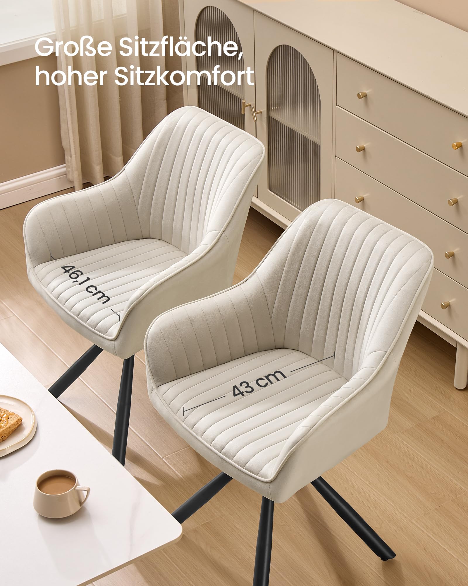 songmics-esszimmerstuhl-drehbar-samt-kdc161lh01-cappuccinobeige-schwarz image 6