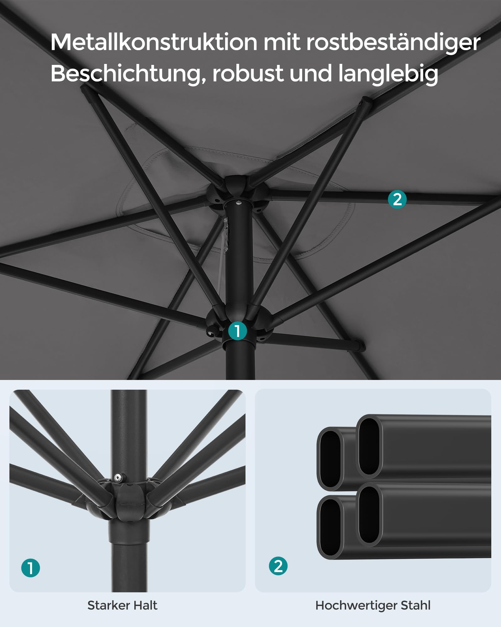 songmics-sonnenschirm-300-x-200-cm-upf-50-rechteckiger-balkonschirm-ohne-st-nder image 6