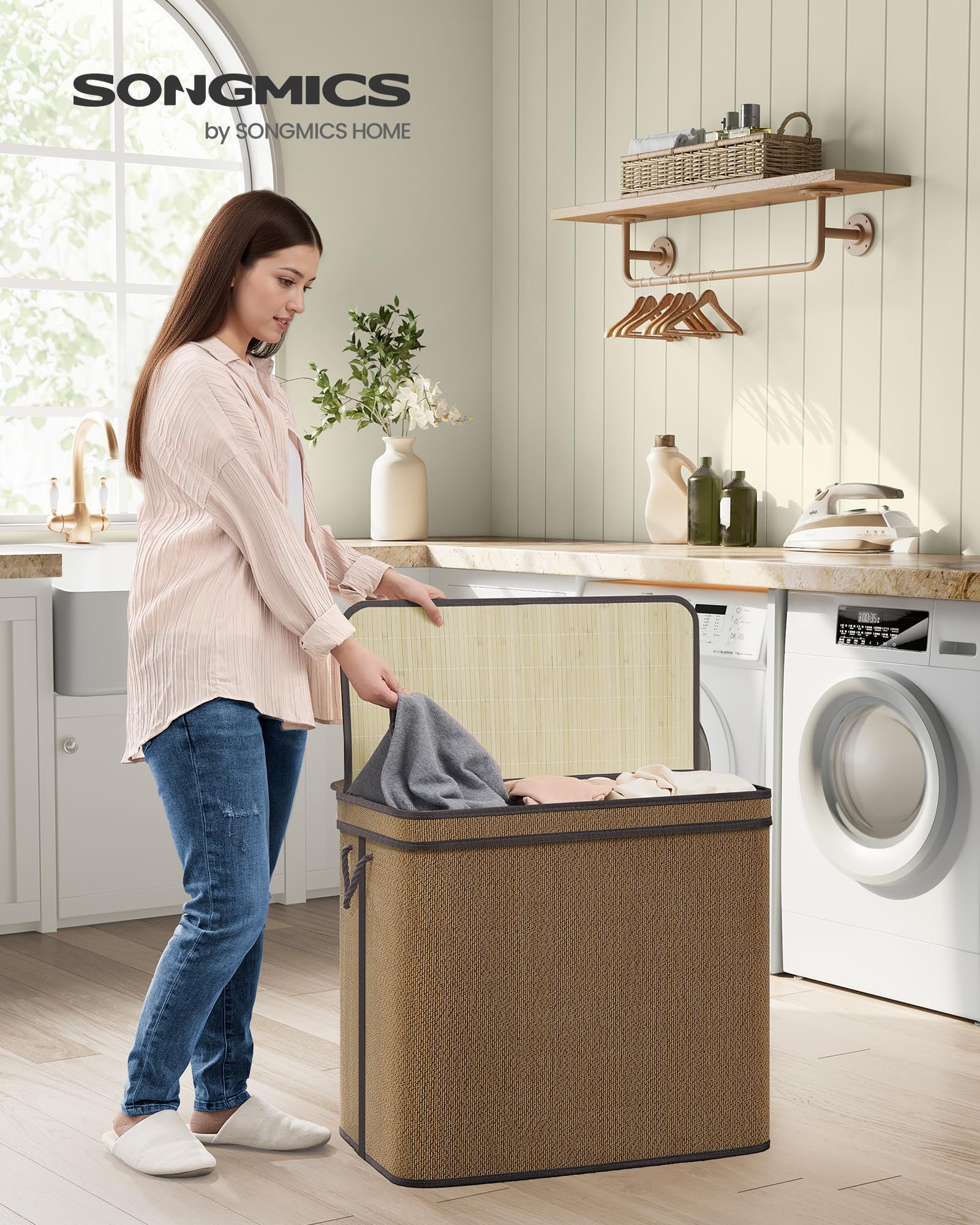 songmics-w-schekorb-3-f-cher-bambus-170-liter-braun-lcb069k01 image 2