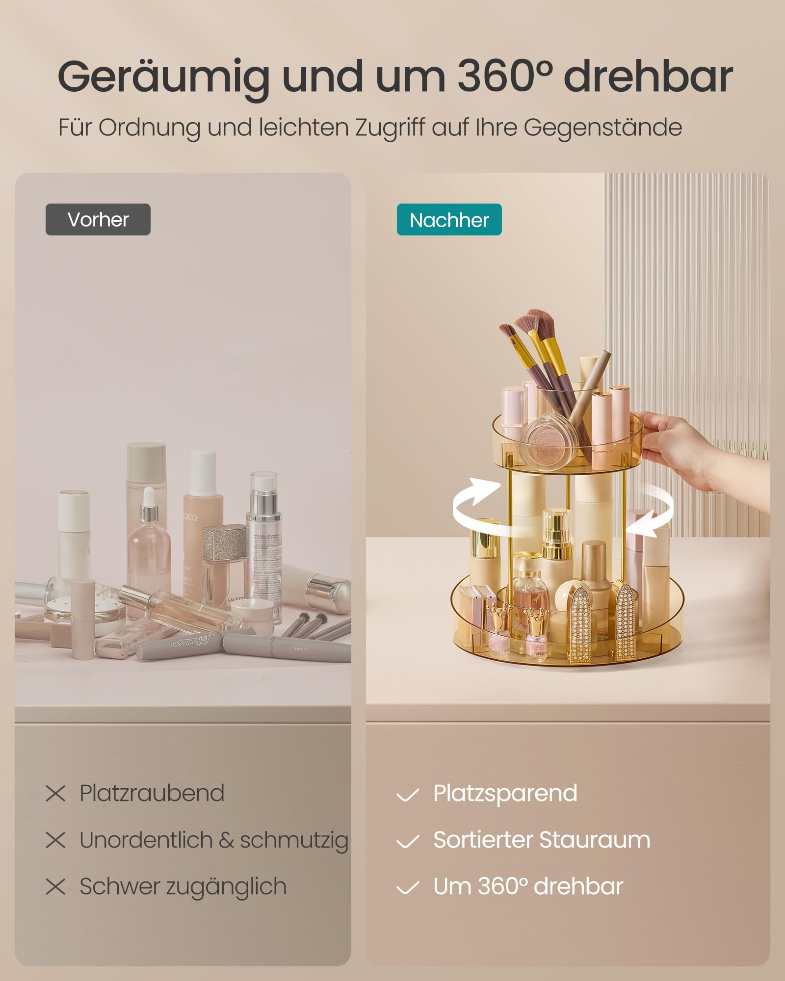 songmics-make-up-organizer-drehbar-jka027a01-2-ebenen-rund-champagnergold image 4
