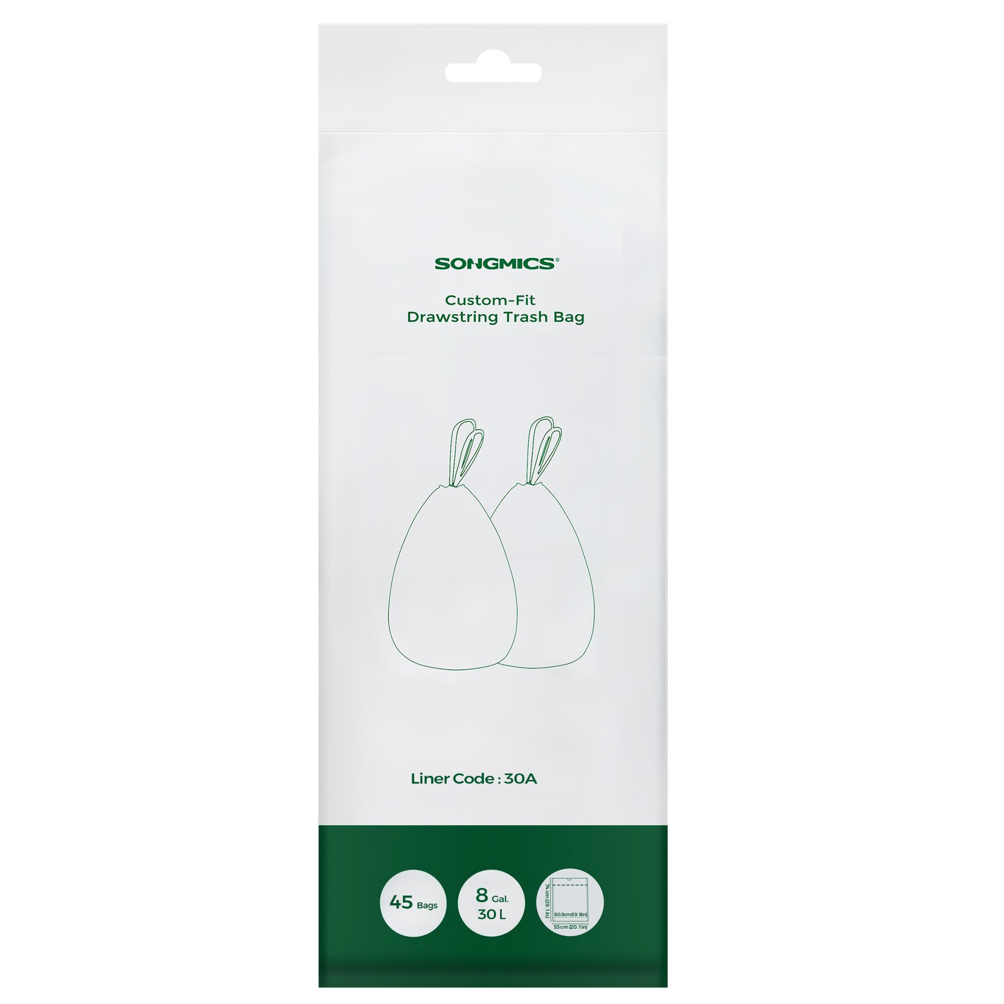 songmics-m-llbeutel-mit-zugband-code-30a-45-st-ck-f-r-30l image 1