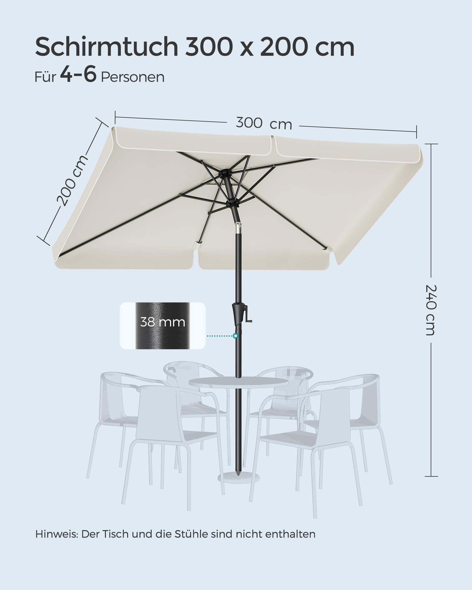 songmics-sonnenschirm-300-x-200-cm-upf-50-rechteckiger-balkonschirm-ohne-st-nder-2 image 7