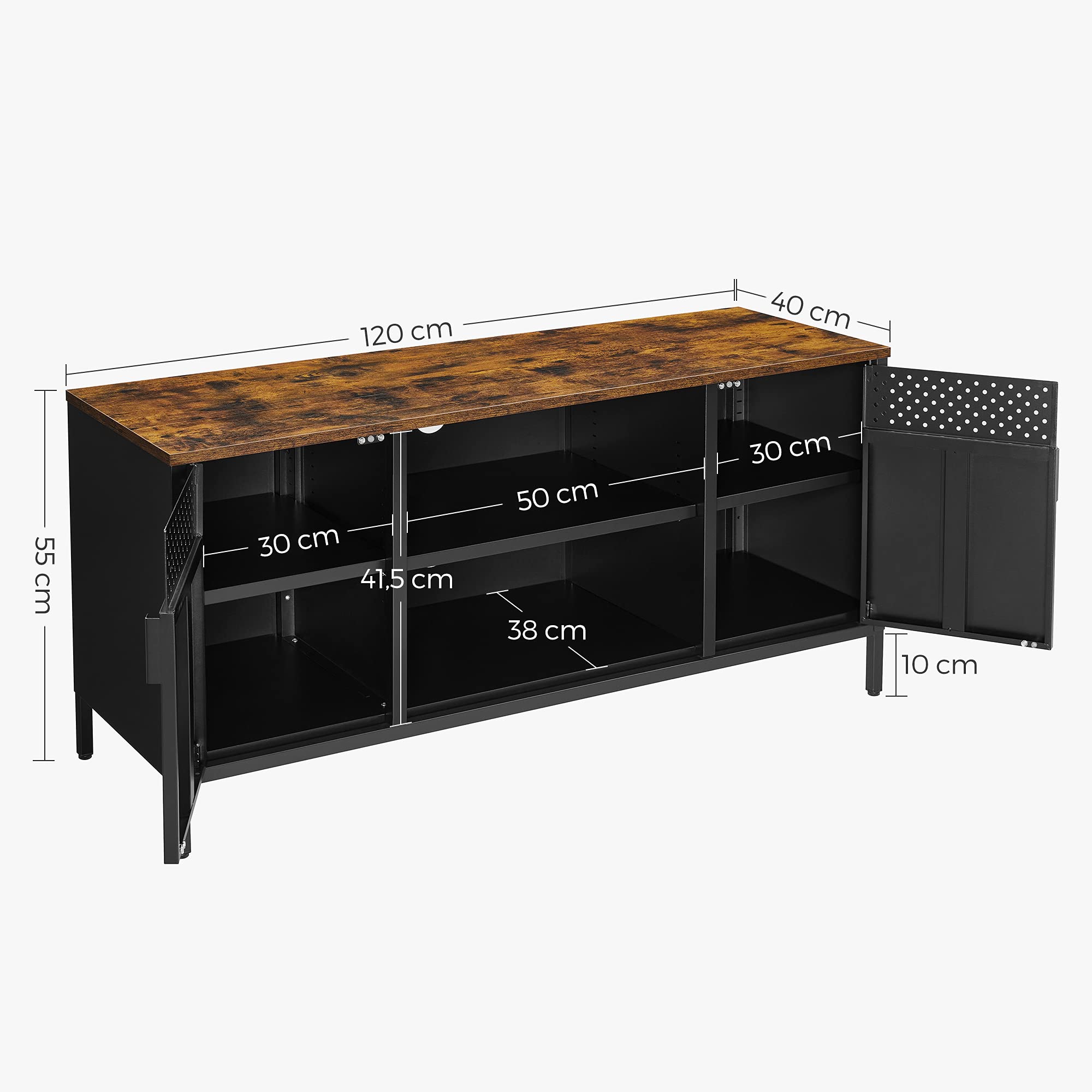 songmics-tv-schrank-lowboard-lts103b01-f-r-fernseher-bis-55-zoll image 4