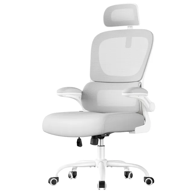 songmics-b-rostuhl-netzstuhl-obn041g01-ergonomisch-taubengrau image 1