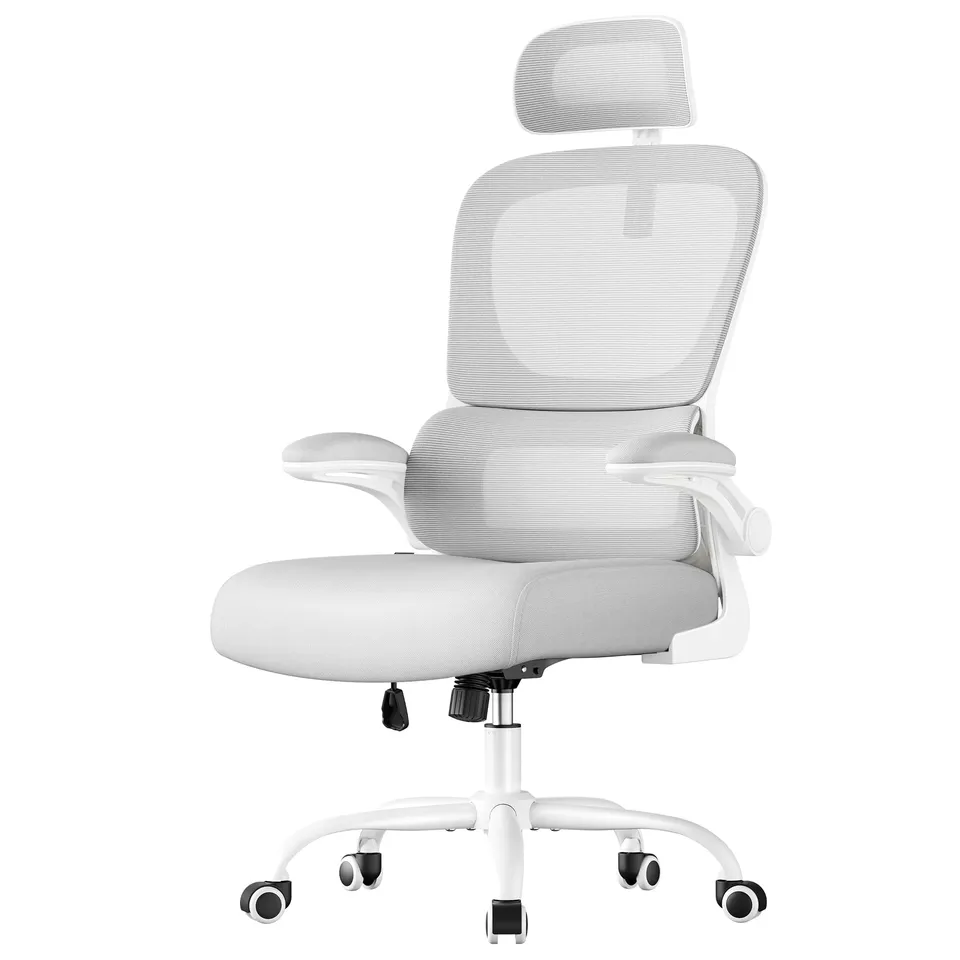 songmics-b-rostuhl-netzstuhl-obn041g01-ergonomisch-taubengrau image 1