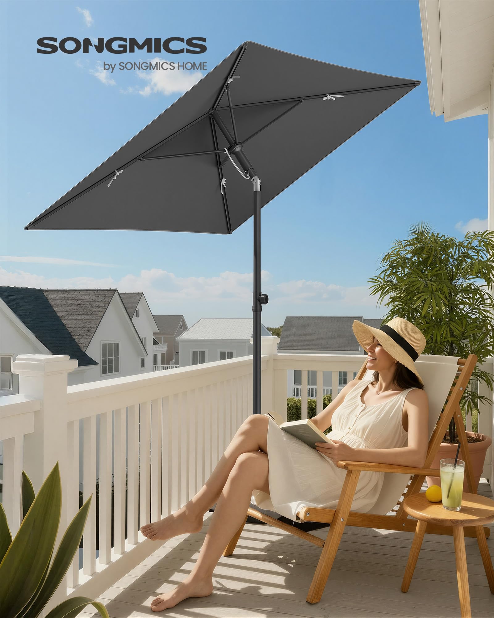 songmics-balkon-sonnenschirm-190-x-120-cm-upf-50 image 2