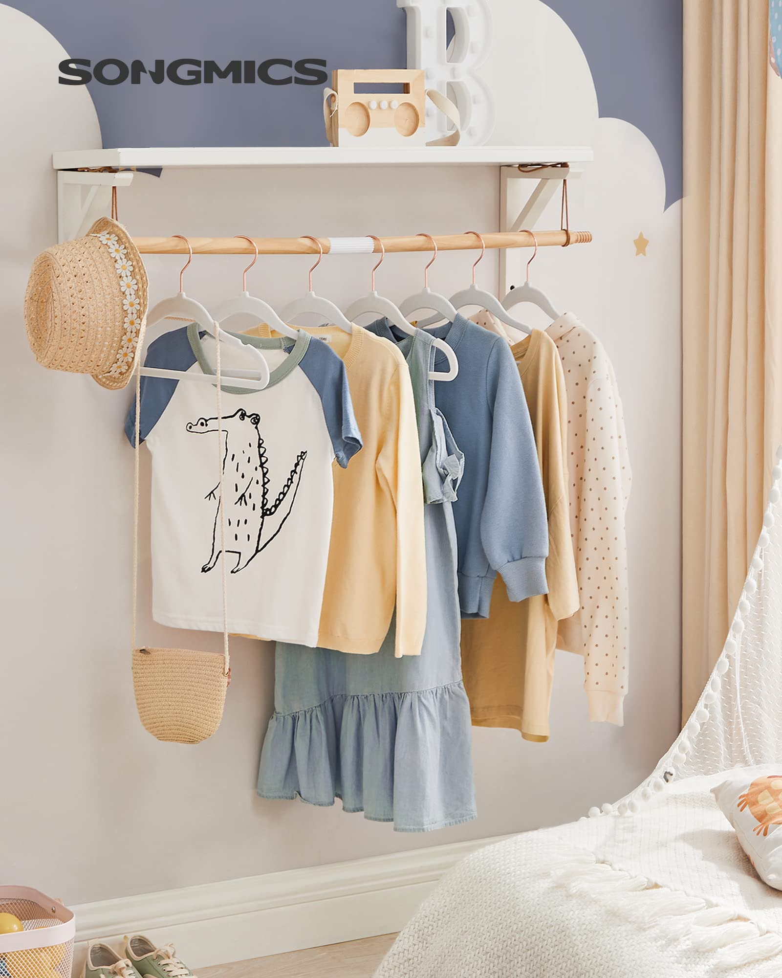 songmics-kinderkleiderb-gel-50er-set-samt-wolkenwei-crf027w01 image 2