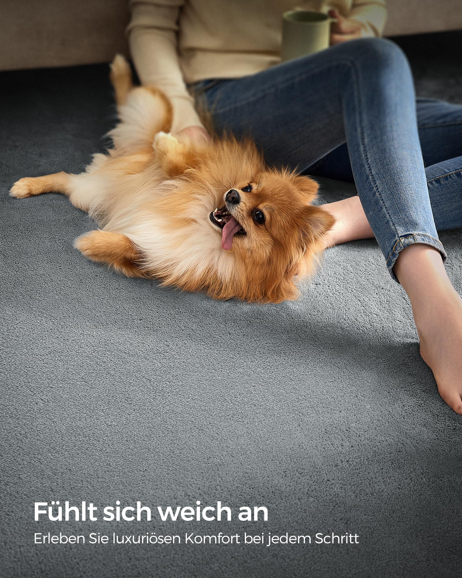 songmics-teppich-80-x-150-cm-rutschfest-maschinenwaschbar-taubengrau-tar011g01 image 2