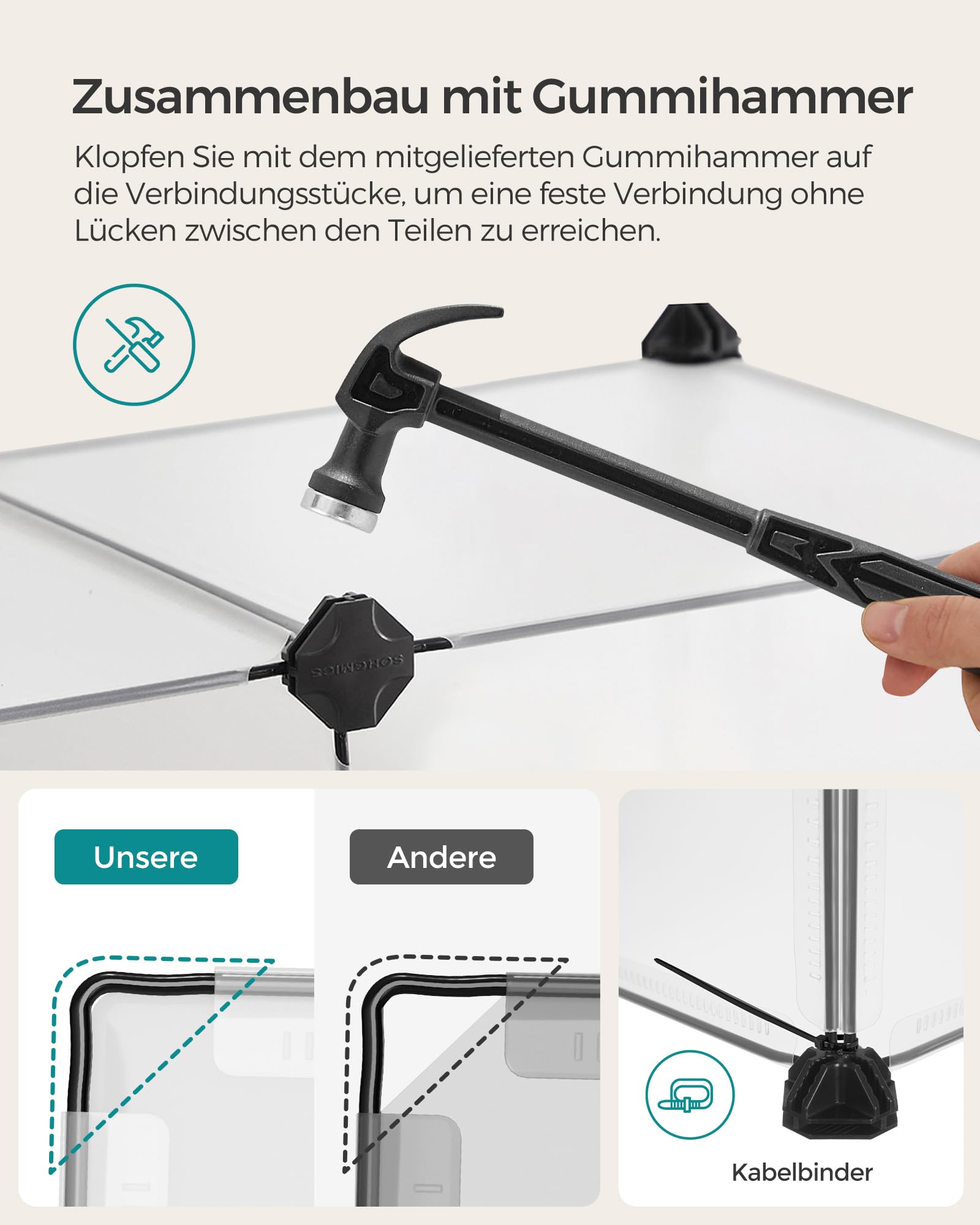 songmics-freigehege-mit-bodenplatten-lpc02w-kleintiergehege-140-x-70-x-45-cm-wei image 8