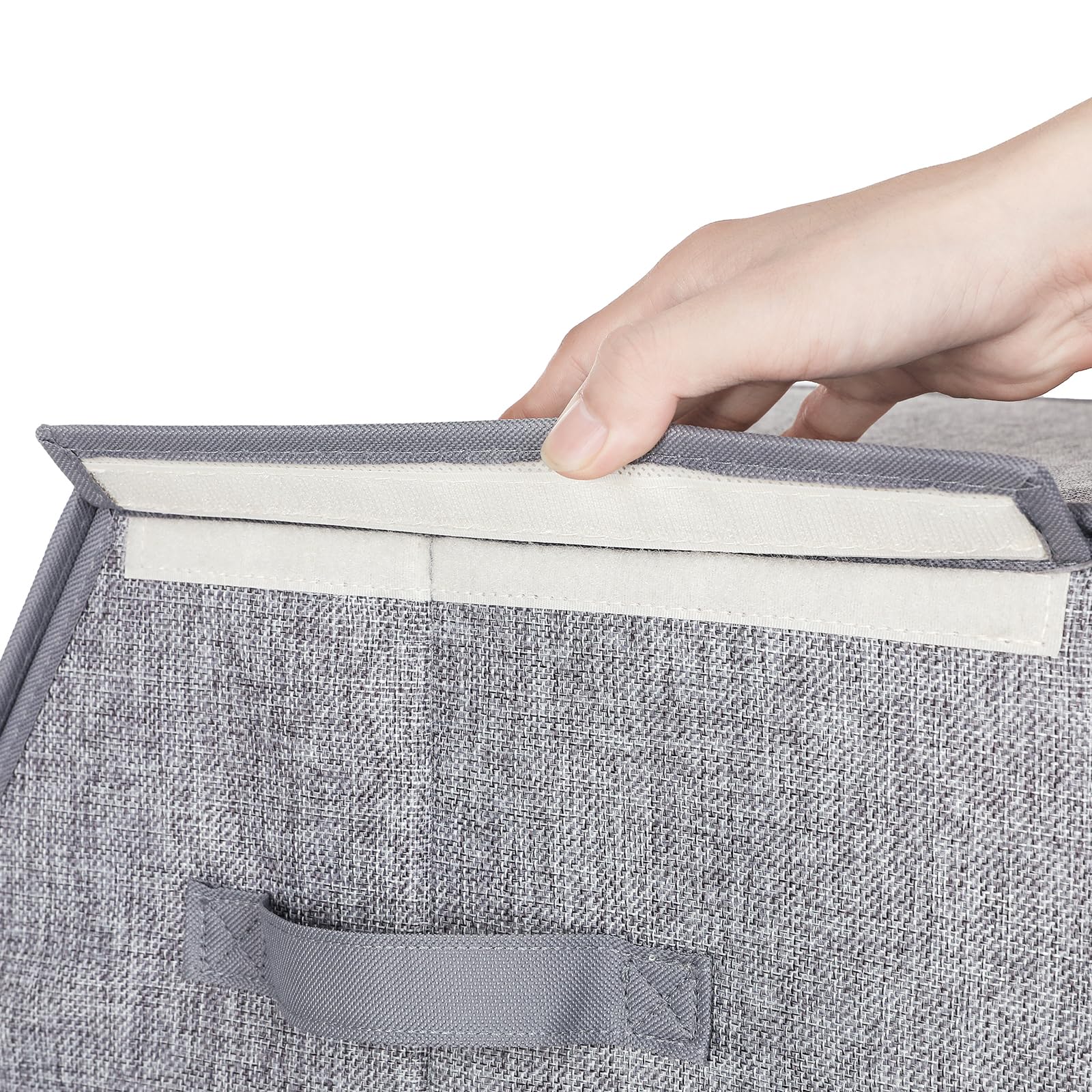 songmics-aufbewahrungsbox-2er-set-faltbar-38-x-26-5-cm-grau-beige image 8