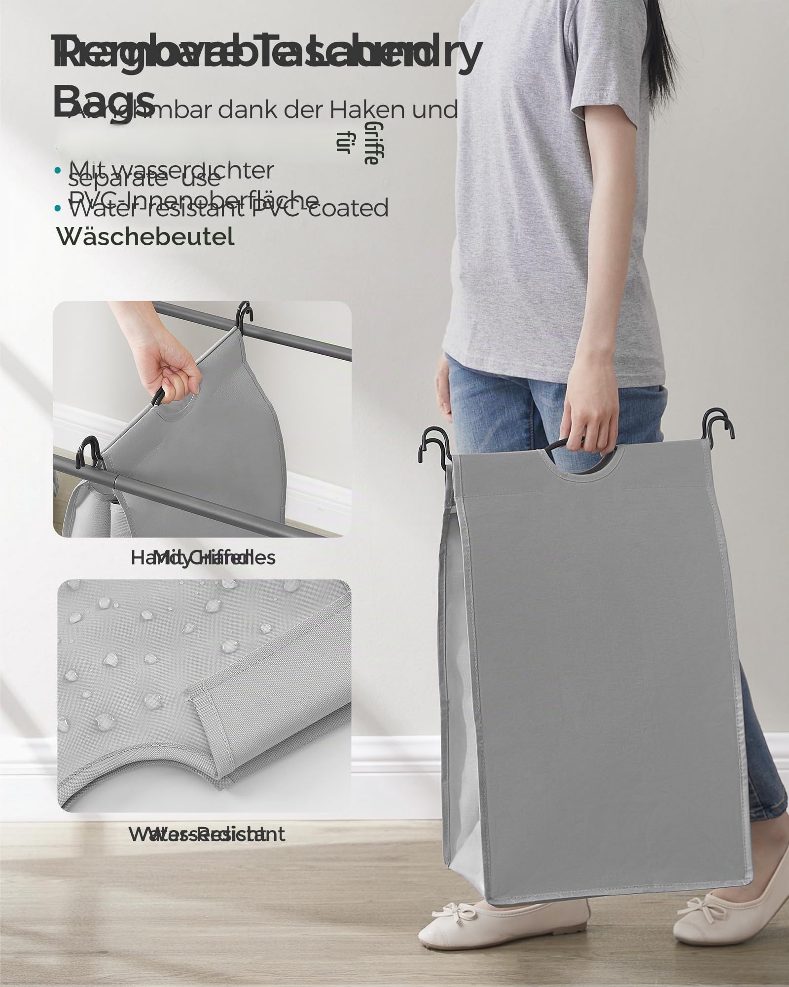 songmics-w-schekorb-lsf003gs-3-f-cher-w-schesortierer-132-l-mit-rollen-grau image 7