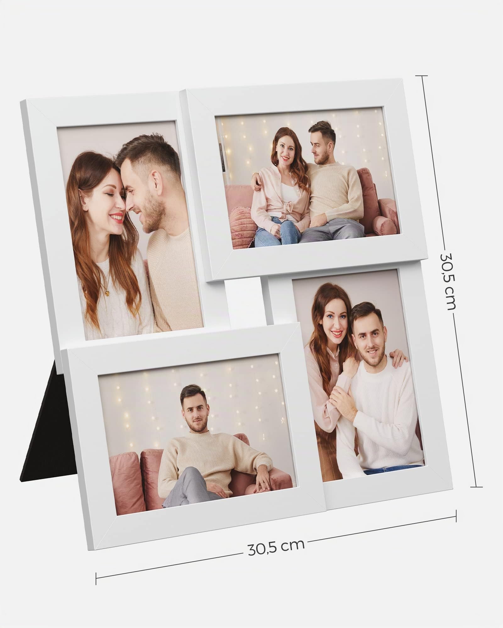 songmics-bilderrahmen-collage-rpf25wt-4x-10x15-cm-wandmontage-wei-mit-glas image 6