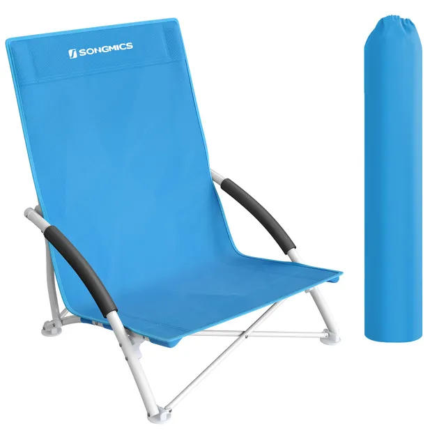 songmics-strandstuhl-campingstuhl-klappbar-mit-hoher-r-ckenlehne-150-kg image 1