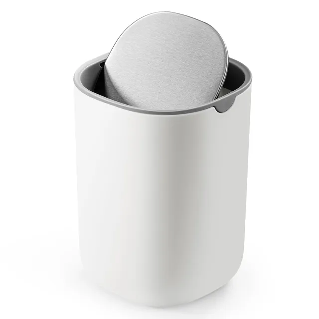 songmics-tischm-lleimer-1-5-l-mit-schwingdeckel-edelstahl-mini-m-lleimer-11-6-cm image 1
