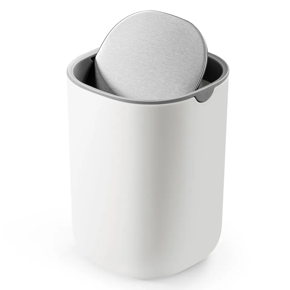 songmics-tischm-lleimer-1-5-l-mit-schwingdeckel-edelstahl-mini-m-lleimer-11-6-cm image 1