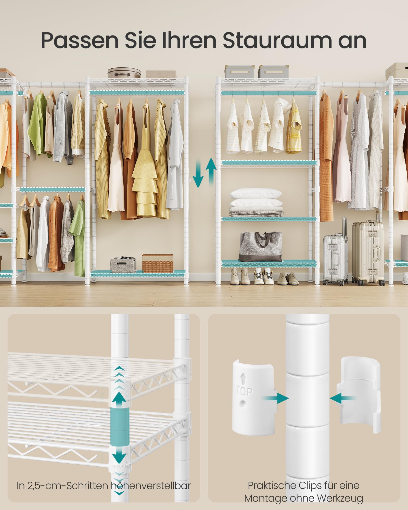 songmics-offener-kleiderschrank-40-x-177-220-x-193-cm-mit-4-kleiderstangen-metal image 5