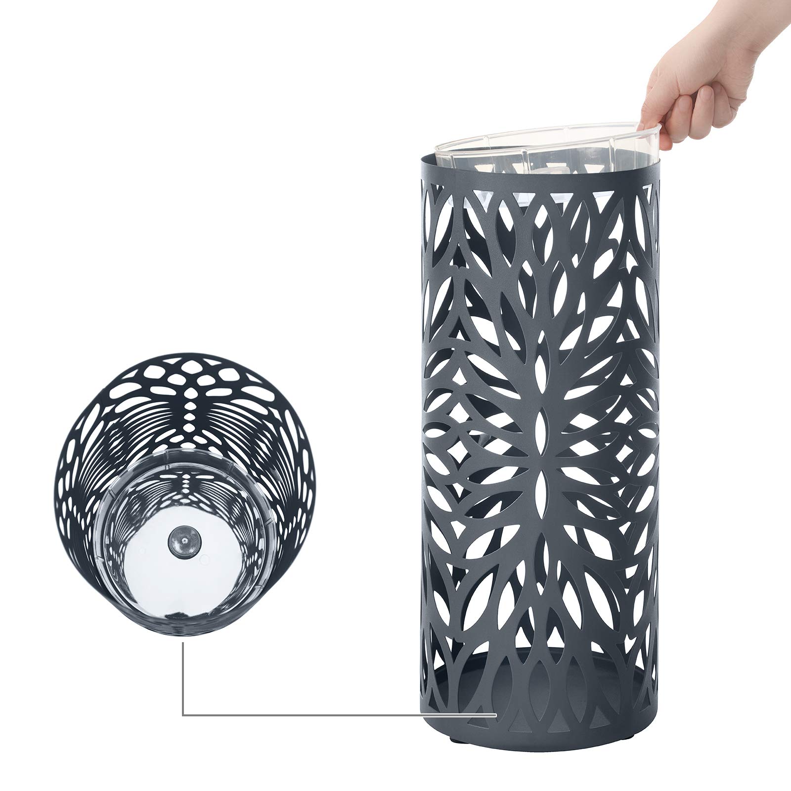 songmics-schirmst-nder-luc020g01-runder-metall-schirmst-nder-19-5-x-49-cm-anthra image 7