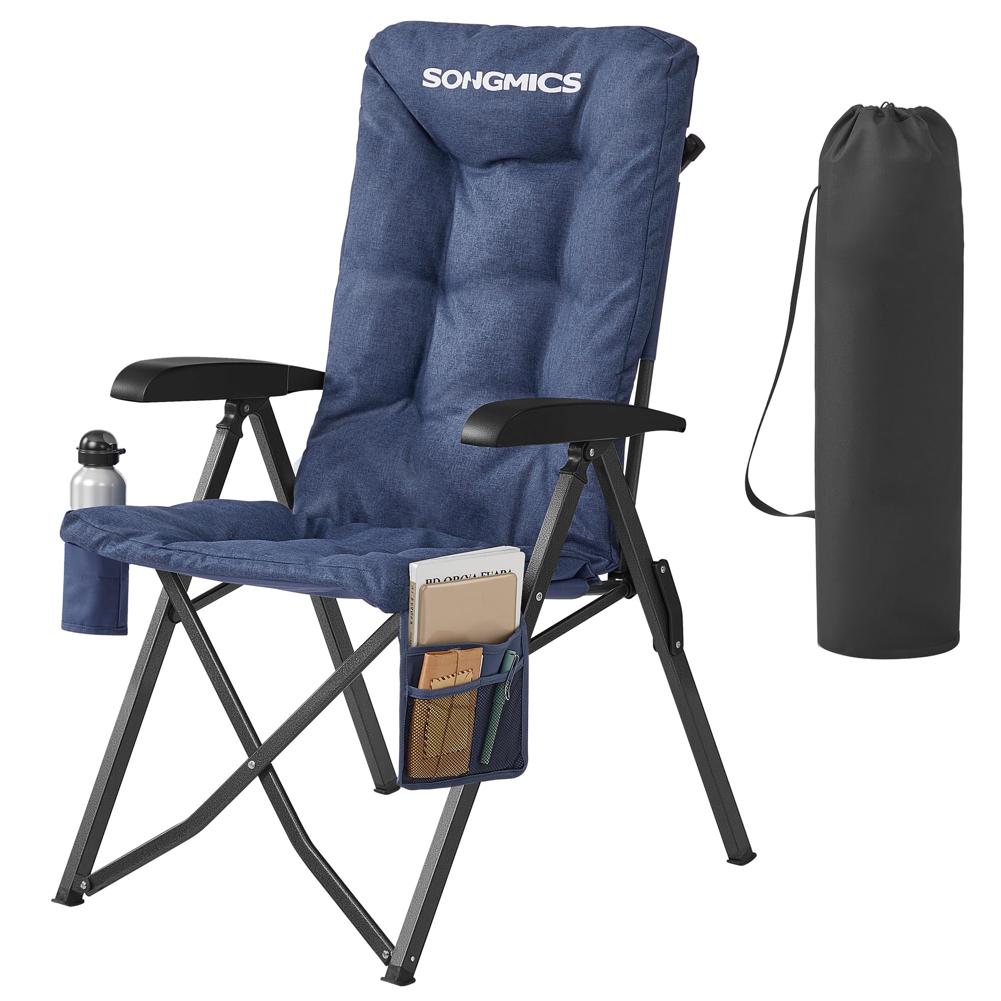 songmics-campingstuhl-gcb016qz01-klappstuhl-95-150-verstellbar-blau image 1