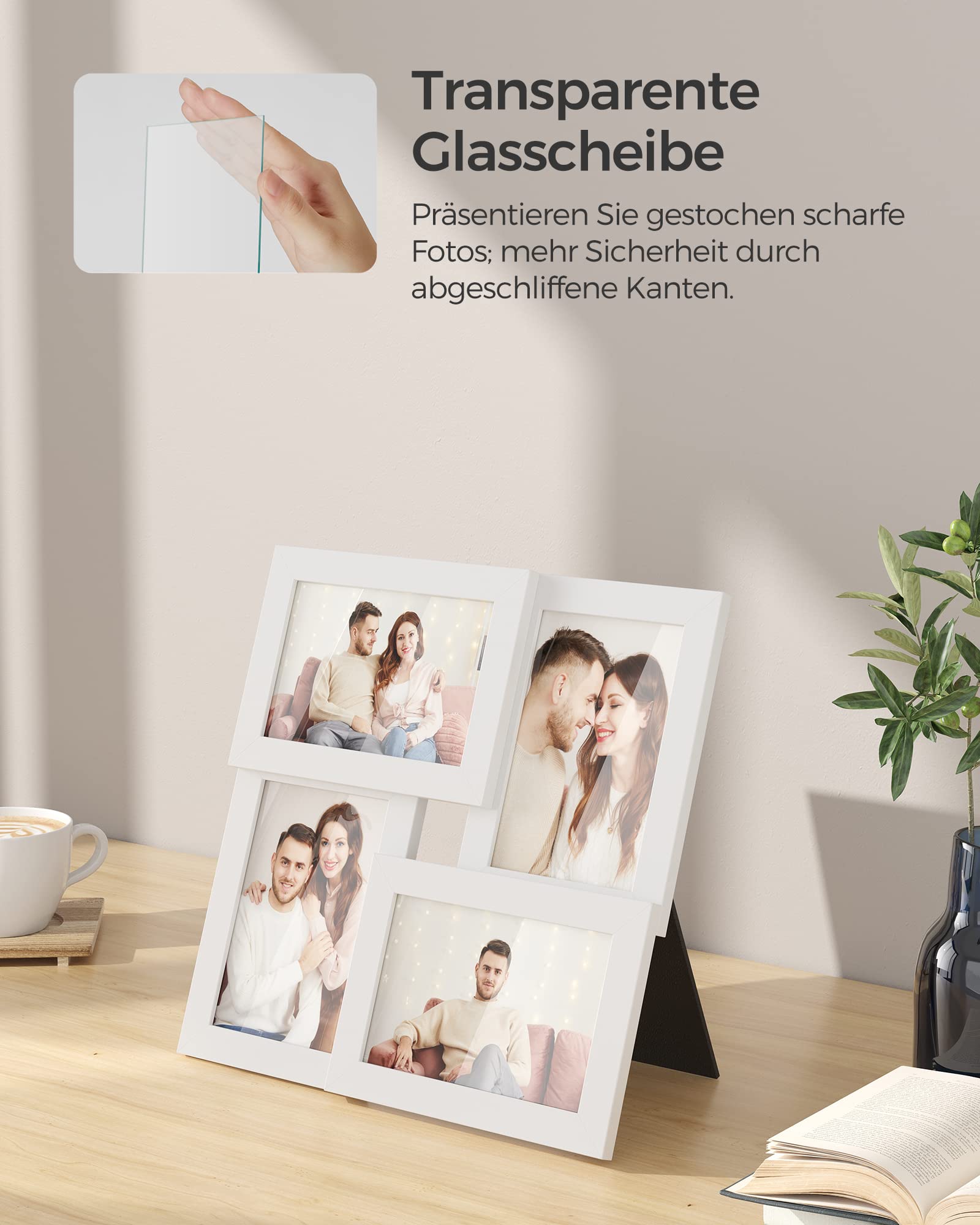 songmics-bilderrahmen-collage-rpf25wt-4x-10x15-cm-wandmontage-wei-mit-glas image 4