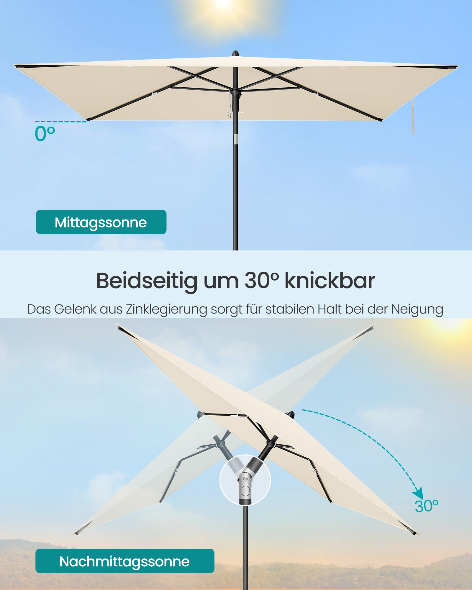 songmics-balkon-sonnenschirm-232-x-149-cm-upf-50 image 3