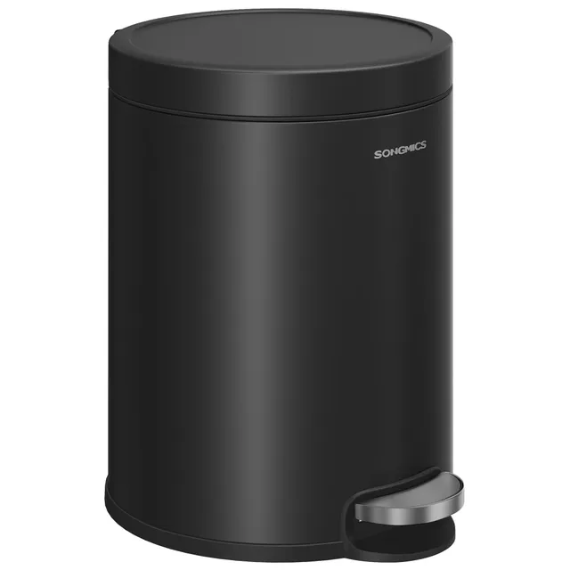 songmics-ltb016bz02-kosmetikeimer-6-liter-tretm-lleimer-tintenschwarz image 1